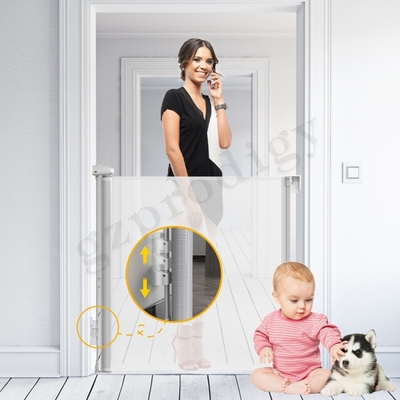 Escaleras retractables anchas adicionales de Mesh Barrier Expandable Gate For de la puerta de 140 pulgadas