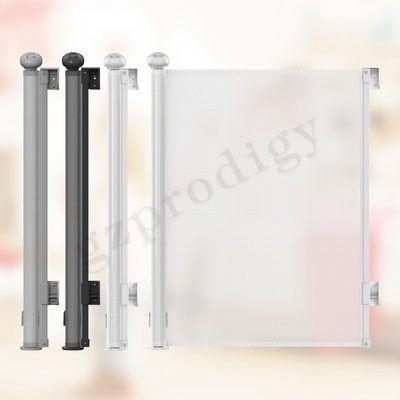 196&quot; puerta al aire libre del animal doméstico de la anchura adicional rueda para arriba la puerta retractable de la seguridad del bebé para Ourdoor e interior retractables