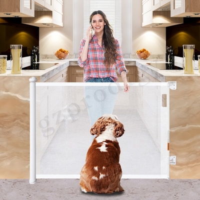 196&quot; puerta al aire libre del animal doméstico de la anchura adicional rueda para arriba la puerta retractable de la seguridad del bebé para Ourdoor e interior retractables