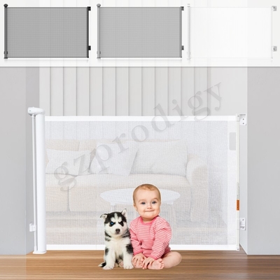 Puerta al aire libre interior Mesh Gate For Stairs retractable del animal doméstico