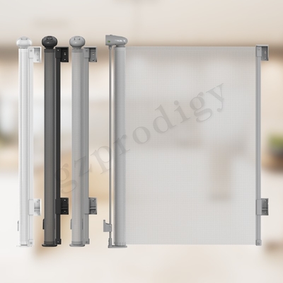 Puerta retractable del metal del niño de Multiscene de la seguridad del estándar del CPC ASTM de la anchura retractable blanca de la puerta los 300cm