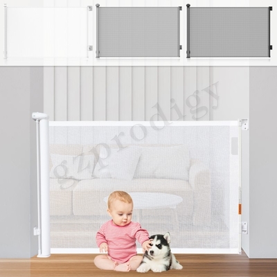 ABS Mesh Gate Extra Wide retractable puerta retractable del estiramiento multi desmontable fácil de la dirección de 71 pulgadas para los perros afuera