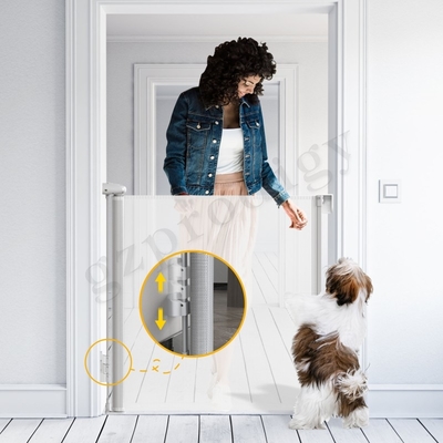 ABS Mesh Gate Extra Wide retractable puerta retractable del estiramiento multi desmontable fácil de la dirección de 71 pulgadas para los perros afuera