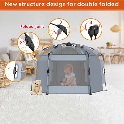 Peso ligero Double Lock Pop Up tienda tienda de juego tienda para bebés y niños
