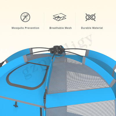 Protección UV para exteriores de juegos portátiles de color azul