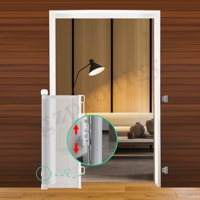 Puerta expandible de 71 pulgadas de ancho extra Puerta de seguridad retráctil exterior