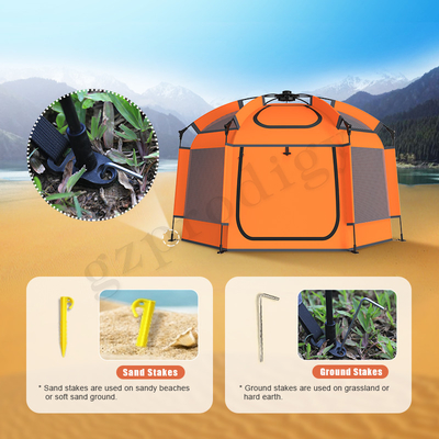 Tenda de juego de nylon TPU Pop Up Gran espacio tienda plegable Casa de juego