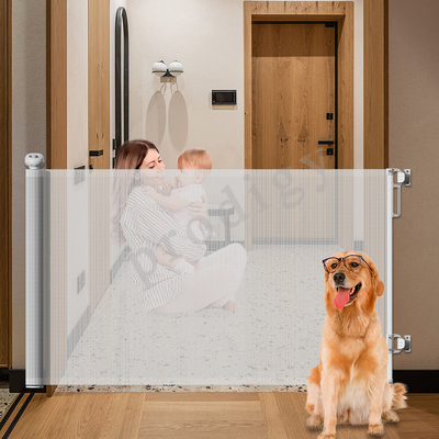 EN1930 196 pulgadas Puerta de seguridad para bebés Bajo de las escaleras Puerta protectora para niños deslizante